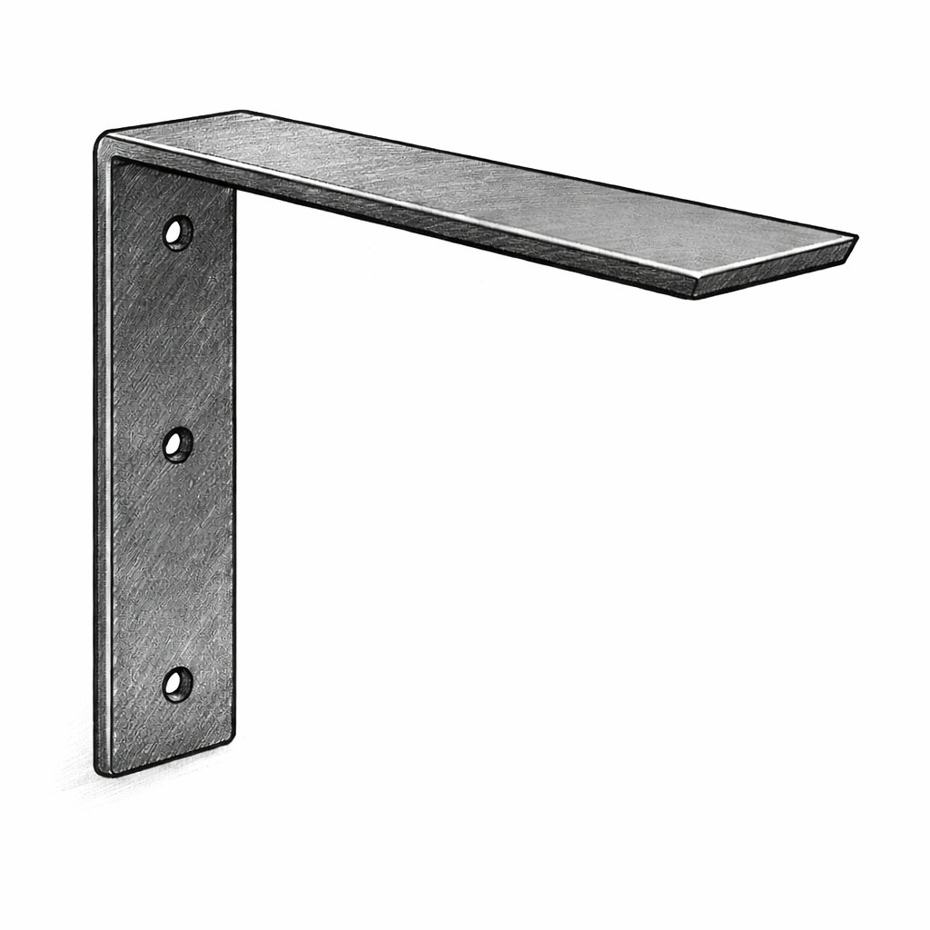 Visible L-bracket, the alternative mantel mounting option