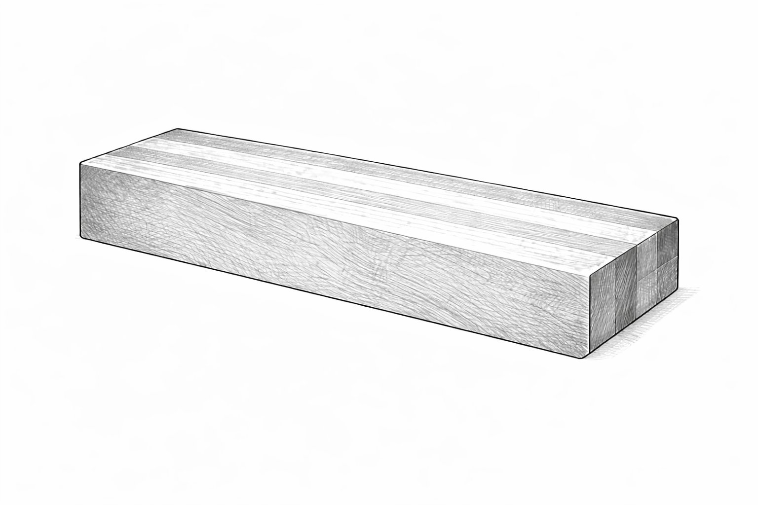 Solid hardwood fireplace mantel shelf