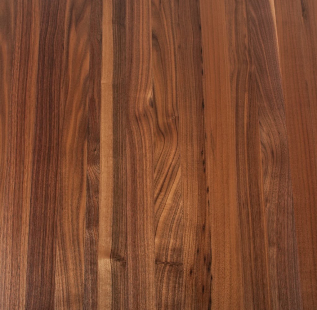 Walnut finished in satin conversion varnish